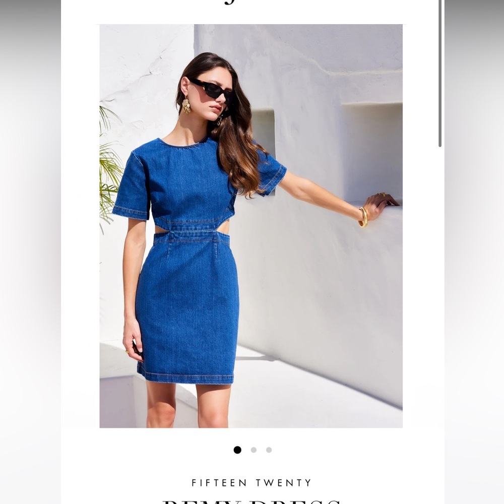 Fifteen Twenty Blue Denim Remy Dress